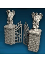 3D Printed - Cemetery Gate (With Statues)